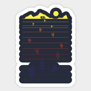 Night In The Desert Sticker